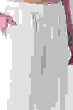 White Viscose Lycra Harem Pants image number 1