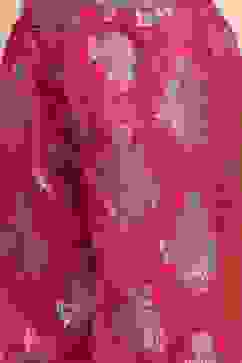 Fuchsia Art Silk Flared Kurta Pants Set image number 2