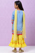 Blue Cotton Girls Straight Kurta Sharara Suit Set image number 6