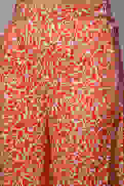 Coral Viscose Straight Printed 2 Piece Set image number 6