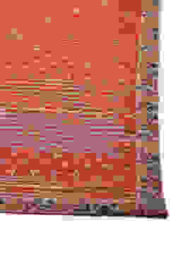 Red Art Silk Double Layered  Kurta Churidar Suit Set image number 3