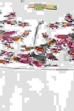 Rohit Bal Off White Cotton Blend Anarkali Kurta Suit Set image number 1