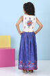 Blue Cotton Printed Straight Suit Set image number 5