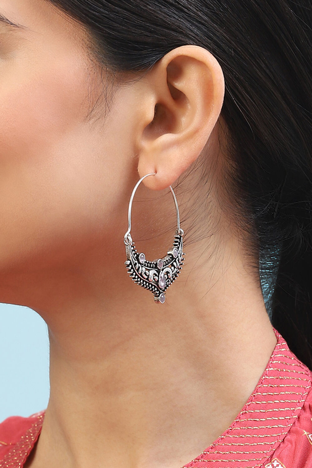 Silver Brass Earrings image number 1