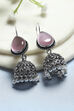 Light Pink Brass Jhumka image number 0