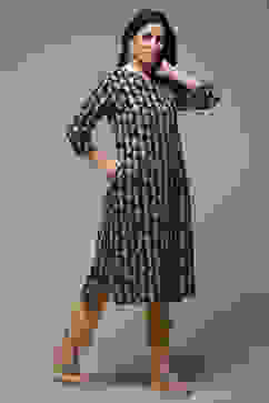 Charcoal Cotton Straight Printed Kurta image number 0