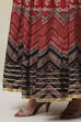 Red Straight Art Silk Skirts image number 1