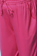 Pink Cotton Blend Capris image number 1