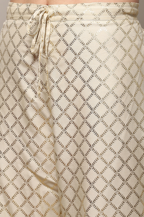 Navy Blue Rayon Straight Kurta Pants Set image number 2