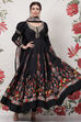Rohit Bal Ivory Cotton Silk Anarkali Printed Suit Set image number 7