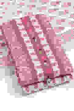 Pink Cotton Unstitched Suit Set image number 3