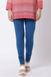 Fuschia Cotton Blend Solid Churidar image number 0