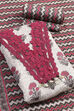 White-Pink Cotton Unstitched Suit Set image number 3