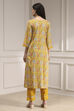 Turquoise Chanderi Handloom Unstitched Suit Set image number 5