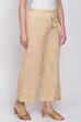 Beige Cotton Palazzo image number 3