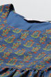 Blue Art Silk Flared Fusion Dress image number 1