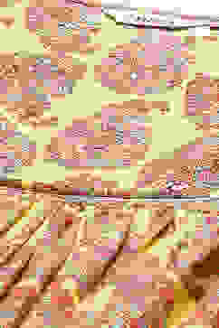 Yellow Cotton Flared Kurta image number 1