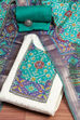 Pink Cotton Schiffly Unstitched Suit Set image number 0