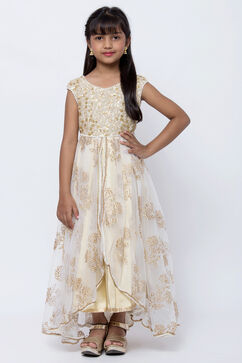 Beige Nylon Tulip Gown image number 0