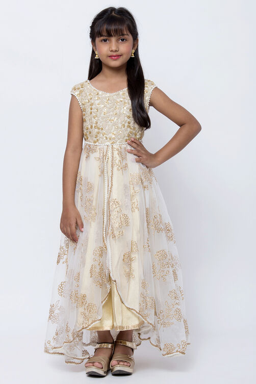 Beige Nylon Tulip Gown image number 0