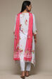 Sky Blue Viscose A-Line Kurta Pants Suit Set image number 5