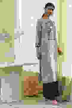 Indigo Printed Straight Kurta image number 0