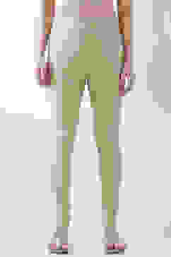 Gold Nylon Blend Leggings image number 4