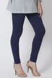Moss Green Viscose Lycra Solid Leggings image number 0
