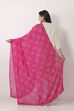Rani Pink Mul Cotton Bandhani Printed Dupatta image number 2