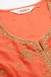 Blue Art Silk Anarkali Kurta Churidar Set image number 1