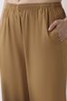 Green-Maroon Viscose Rayon Relaxed Solid Pants image number 1