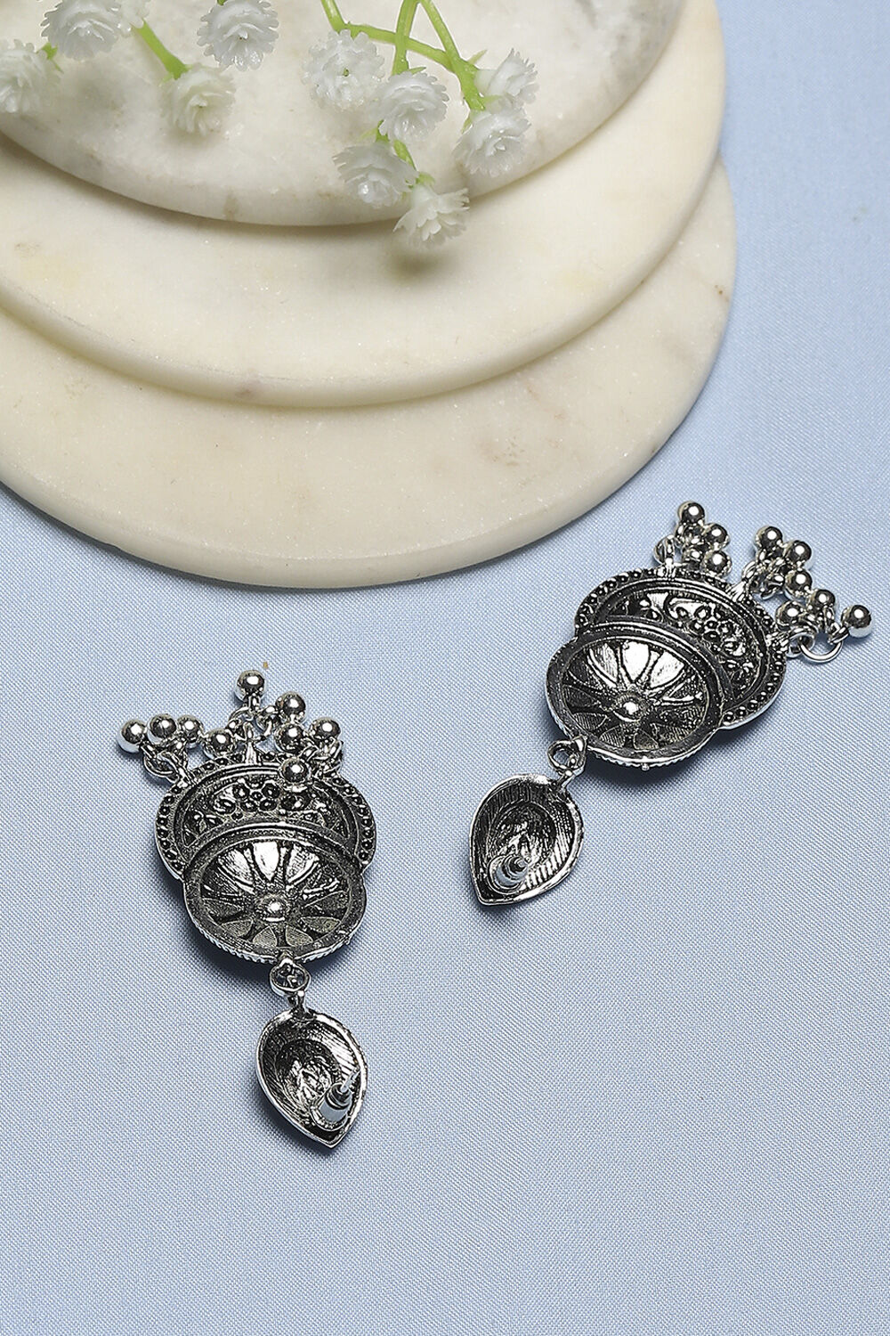 Navy Alloy Drop & Danglers image number 2
