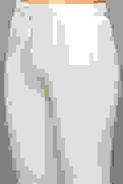 Off White Linen Anarkali Kurta Churidar Suit Set image number 2