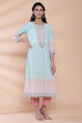 Pink Cotton Straight Printed Kurta image number 3