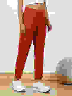 Rust Solid Mid-Rise Regular Pants image number 3