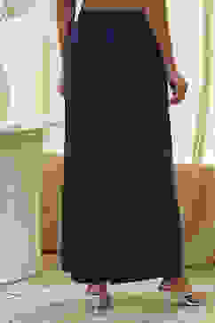 Navy Blue Viscose Solid Straight Palazzos image number 5