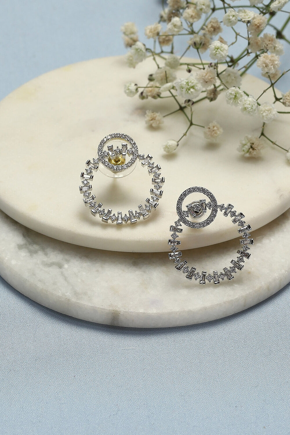 White Brass earrings image number 0