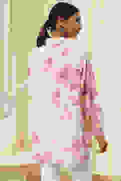 Off-White and Pink Straight Shirt image number 3