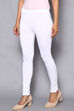 Black Viscose Lycra Solid Leggings image number 2