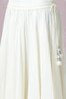 Off White Cotton Fusion Wear 3 Piece Set image number 5