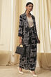 Black Viscose Printed Co-ord Set image number 0