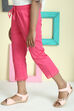 Blue Cotton Lycra Capris image number 2