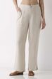 Natural Viscose Blend Loose Pants image number 4