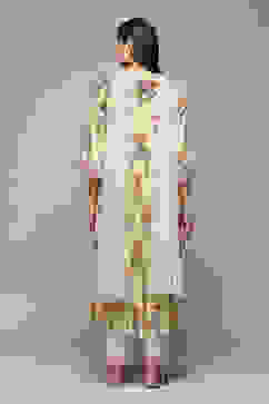 Sea Green Rayon Straight Kurta Pants Suit Set image number 4