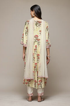 Sea Green Rayon Straight Kurta Pants Suit Set image number 4