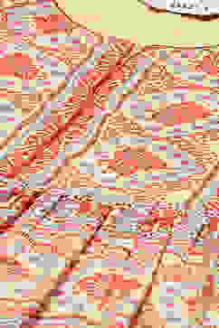 Cream Cotton Tiered Printed Dress image number 1