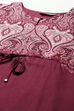 Olive Viscose Straight Printed Top image number 1