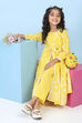 Yellow Cotton Printed Straight Suit Set