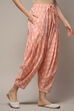 White Blue Cotton Printed Relaxed Salwar image number 4