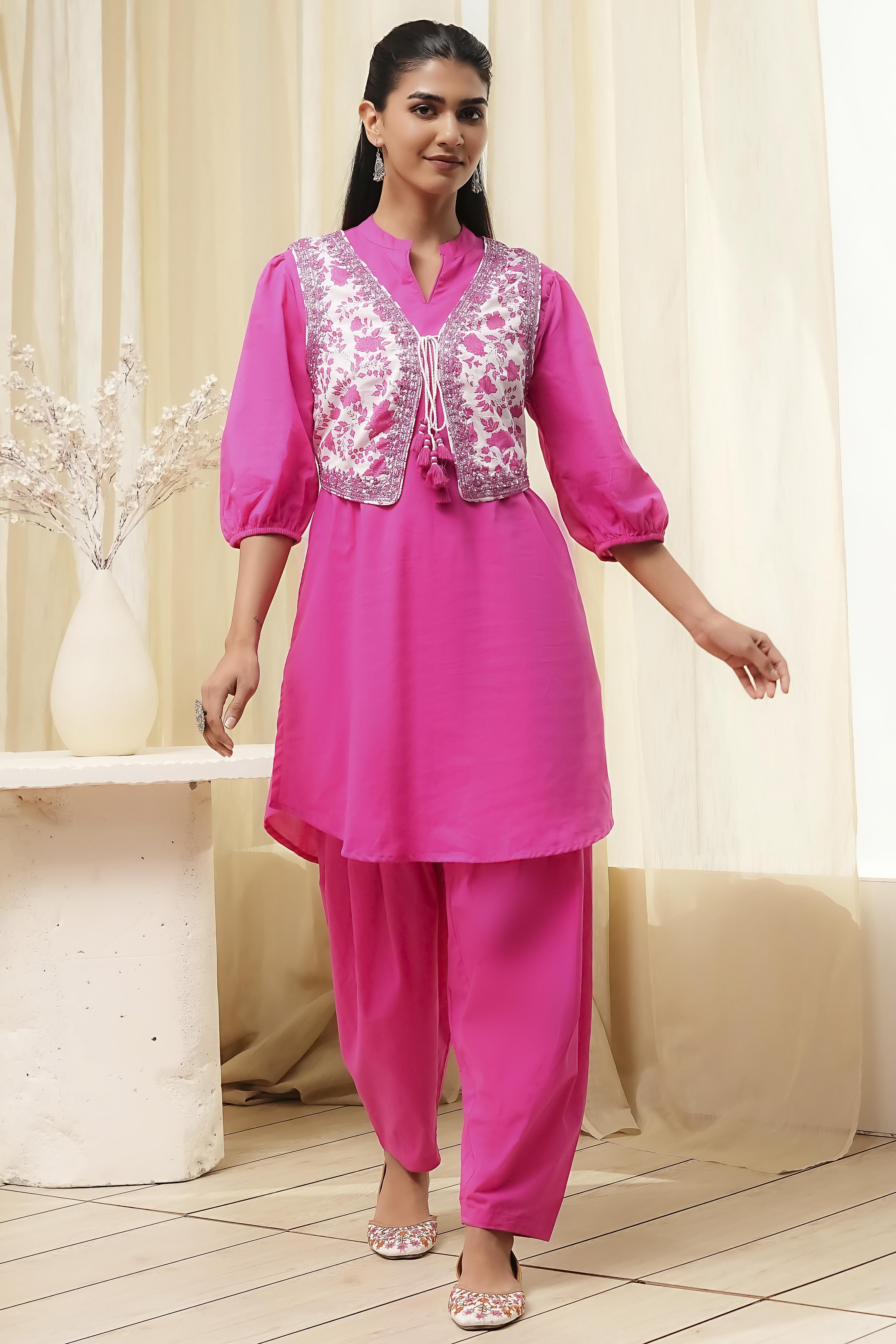 Sage Green Cotton Pathani Straight Kurta Set image number 5